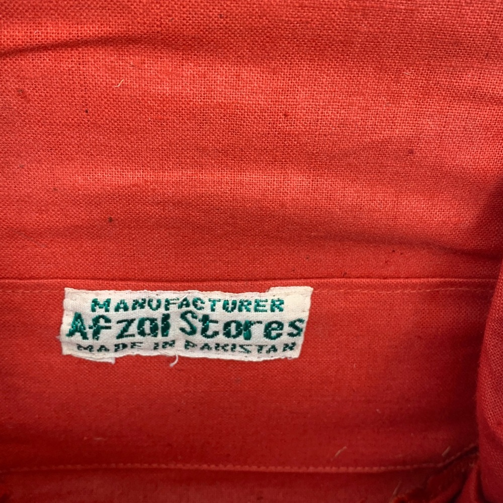 Vintage Afsal Stores Elegant Red Embroidered Women's party Bag Pakistan 🇵🇰 RARE! - Picture 8 of 17